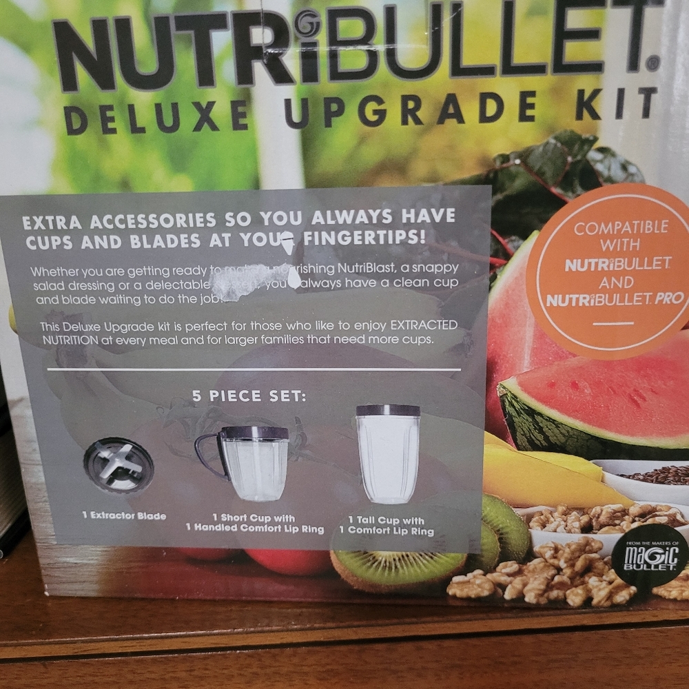 NutriBullet Deluxe Upgrade Kit NIB